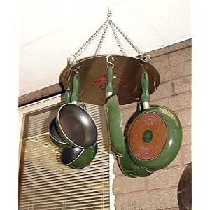 Frigo Design Round Etched Hanging Pot Rack