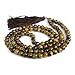 OVALBUY 8mm Tiger Eye Beads Rosary Prayer Meditation 108 Japa Mala