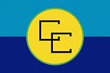 CARICOM Flag 6 inch x 4 inch Window Cling
