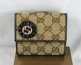 Gucci - Gucci Wallets (Beige Brown) Mini Flap French Wallet 190383