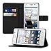 kwmobile Wallet Case for Huawei Ascend G510 - Protective PU Leather Flip Cover with Magnetic Closure, Card Slots and Kickstand