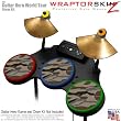 Camouflage Brown Skin by WraptorSkinz fits Guitar Hero 4 World Tour Drum Set for Nintendo Wii, XBOX 360, PS2 & PS3 (DRUMS NOT INCLUDED)