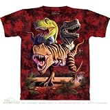 The Mountain Rex Collage Dinosaur T-Rex Short Sleeve Tee T-shirt