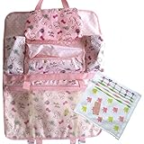 ベビーカー や カーシート 収納 に サンリオ キティ ちゃん の ポケット バッグ ミニ タオル セット (1.Aセット)