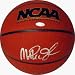 Magic Johnson Autographed NCAA Basketball