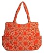 Vera Bradley Pleated Tote Paprika Bag Purse