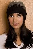 Alpaca Hand Knit Hat with Wave Design