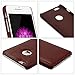 iPhone 6/6s Case - TURATA [Slim fit] Premium PU Leather Surface Coated Non Slip PC Back Thin Protection Hard Case for iPhone 6/6s - Brown