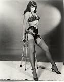 Bettie Page Photo Fishnet Stockings 8x10