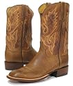 LUCCHESE 2000 T5517 Mens Western Cowboy Boots Burnished Leather Cinnamon Tan
