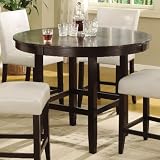 Modus Furniture 2Y2162R48 Bossa 48-Inch Round Counter Height Dining Table, Dark Chocolate