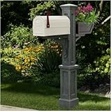 IMAGE OF Westbrook Plus Mailbox Post Color: Black