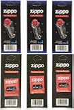 Zippo 6 Value Pack of Wicks and Flints, Sealed Blister Packs #2425_3_2406N_3