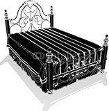 Wallmonkeys Peel and Stick Wall Decals - Antique Bed Vector 03 - Removable Graphic