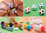 Iwako Japanese Eraser 20pcs. Sports: basketball, baseball, soccer, bowling