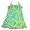 Girlfriends by Anita G. - Toddler Girls Wave Print Tank Dress, Blue, Lime, White (Size 2T)