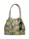 POPCORN Italian Made Designer Handbag/Purse/Shopper Bag/Tote in Fuchsia or Green Python/Snakeskin Embossed Leather
