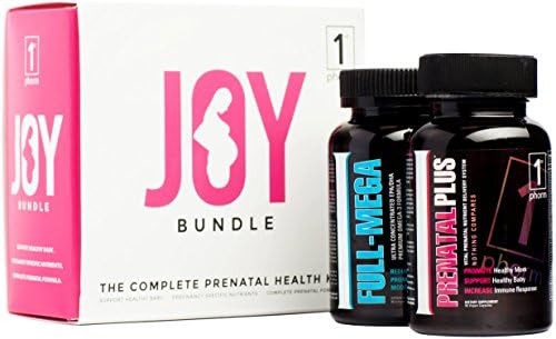 Joy Bundle Prenatal Plus DHA - Most Complete Prenatal with Folic Acid, Probiotic, DHA, Biotin &amp; Full Spectrum Vitamin &amp; Mineral Blend - Best Prenatal Vitamin to Support You &amp; Your Baby - 30 Day Supply