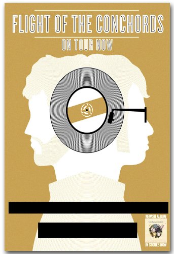 Flight of the Conchords Poster - B Flyer 2010 Concert Tour