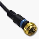 50FT Mini Coax F Type Black Velocity