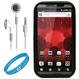 Black Protective Silicone Skin for Motorola Droid Bionic XT865 (Verizon Wir ....