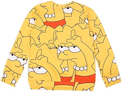Clothesforu Women's Fashion The Simpson Lisa Digital Print Pullover Sweater
