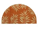 Geo Crafts IE 1629 18 - Inch - by - 30 - Inch PVC Backed Coir Doormat, Half Leaves - B002GP7OLK