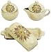 MARA Stoneware CREAMER SUGAR BOWL And BUTTER DISH Desert Sun Design SET