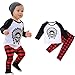 FEITONG 1Set Infant Toddler Baby Boy's Long Sleeve Print T-Shirt Tops+ Pants (9 Months)