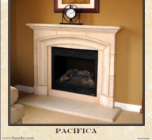 Pacifica Precast Fireplace Mantel and Surround in TraverStone