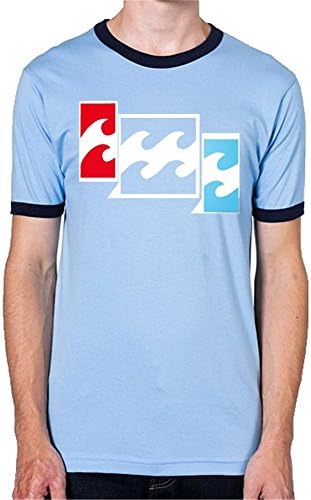 Billabong Sky Navy Cotton A5081 Short Sleeve Mens Ringer T-Shirt