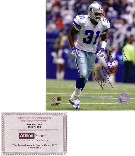 Roy Williams Cowboys AUTO Autographed Official Photo 8x10 Dallas Cowboys