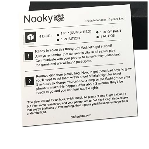 Premium Erotic Fun Sex Dice Game by Nooky Dice Spice Up Your Nights