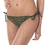 Mossimo Black: Foil Side-Tie Swim Bottoms - Olive