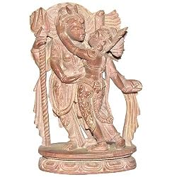 Stone Statue Lord Shiva and Parwati Figurine 1.75 x 1 x 3 inches (sos414)