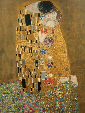 The Kiss, c.1907 Styles Art Poster Print by Gustav Klimt, 36x48