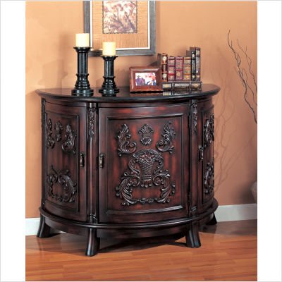 Wayfair - Wildon Home 950053 Bombe Chest in Rich Cherry
