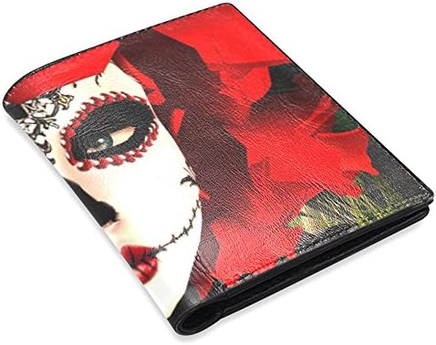 Neyyto Sugar Skull Men's Leather Wallet Purse