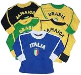 Toddler Boys' Long Sleeve Soccer Shirt with Applique