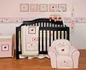 Lady Bug 6-Piece Baby Crib Bedding Set