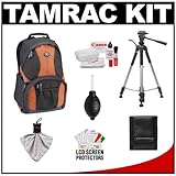 Tamrac 3375 Aero Speed Pack 75 Digital SLR Camera Backpack (Rust) + Tripod  ....