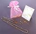Baptism Remembrance - Gold Plated Girl Rosary in Pink Gift Package with Gift Card
