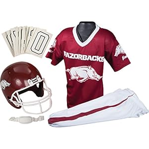 Franklin Sports NCAA Arkansas Razorbacks Deluxe Youth Team Uniform Set, Small