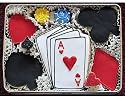 Poker Decorated Sugar Cookie Gift Tin