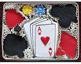 Poker Decorated Sugar Cookie Gift Tin