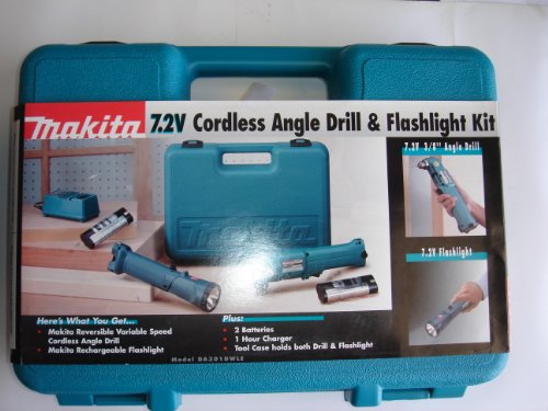 Makita #DA301DWLE, 7.2v Cordless Angle Drill & Flashlight Kit