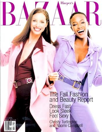 Harper's Bazaar - July 1996: Christy Turlington & Naomi Campbell Cover