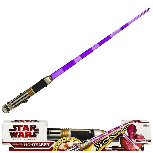 Star Wars Mace Windu Force Action Lightsaber