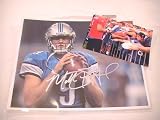 MATTHEW STAFFORD SIGNED AUTOGRAPHED 8X10 PHOTO DETROIT LIONS COA + HOLOGRAM