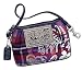 Coach 44561 Poppy Sig Tartan Plaid Wristlet Berry